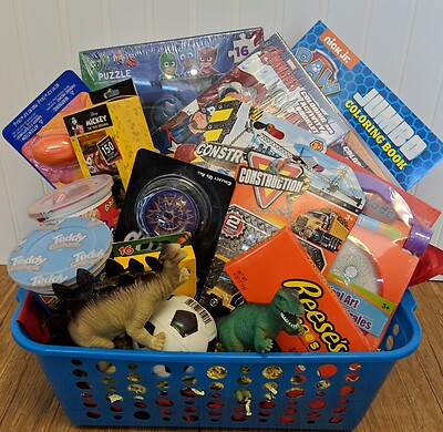 Puzzle and Play Basket - Boy